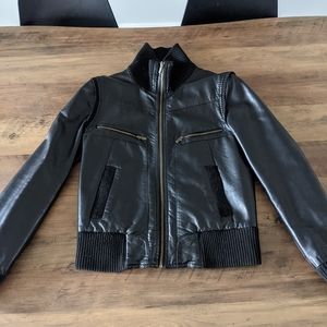 BDG Leather Bomber